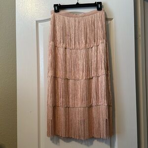 Anthropologie fringe midi skirt NWT!